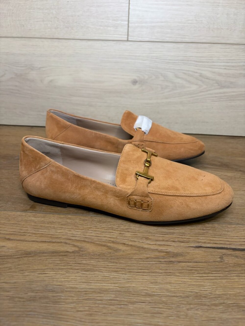 Giani Bernini Women's Beckhamm Suede Tailored Loafers Brown Size 9M